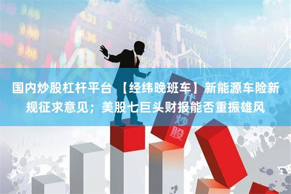 国内炒股杠杆平台 【经纬晚班车】新能源车险新规征求意见；美股七巨头财报能否重振雄风