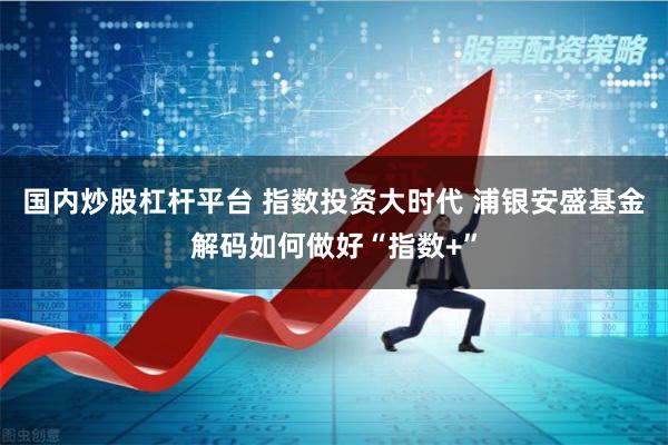 国内炒股杠杆平台 指数投资大时代 浦银安盛基金解码如何做好“指数+”