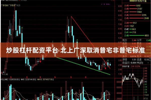 炒股杠杆配资平台 北上广深取消普宅非普宅标准